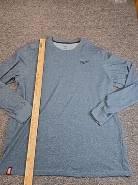 Milwaukee Mens Long Sleeve T Shirt Blue Extra Large
